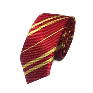 1pcs England Fashion Narrow Tie for Men's Business, Polyester Striped Tie for Bridegroom Wedding and Festive Occasions