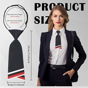 3 Pack Ties Women's Ties are elegant and simple in style, adjustable, suitable for daily wear, parties, gatherings and events