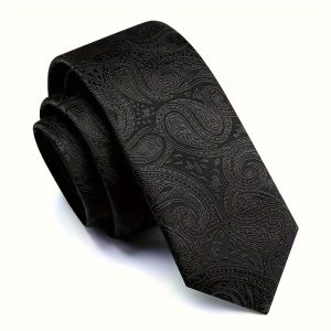 Classic Black Vintage-Style Tie For Men - Perfect Gift For Dad Or Friend, Ideal For Work, Business, And Party Occasions