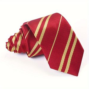 Tie For Men, Polyester Fabric, Woven, Ideal For Business And Formal Occasions, Perfect Gift For Holidays