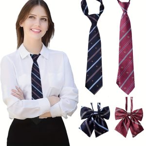 2pcs Preppy Style Women's Ties - 15