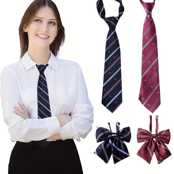 2pcs Preppy Style Women's Ties - 15