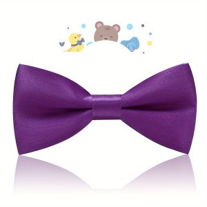 1pc Small Boys Bow Tie - Vibrant Plain Color, Petite Size, Perfect for Students, Formal Events, and Everyday Wear - Makes a Thoughtful and Unique Gift for Special Occasions