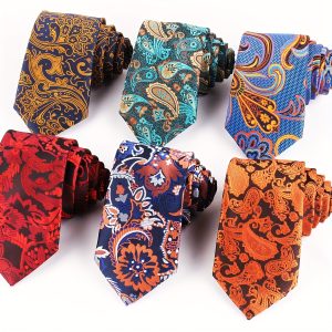 Fashion Paisley Tie For Men And Women, Casual Business Slim Neck Tie For Party