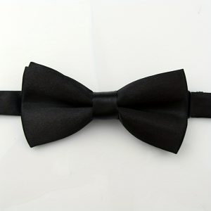 Children's Glossy Double-layer Plain Color Bow Tie