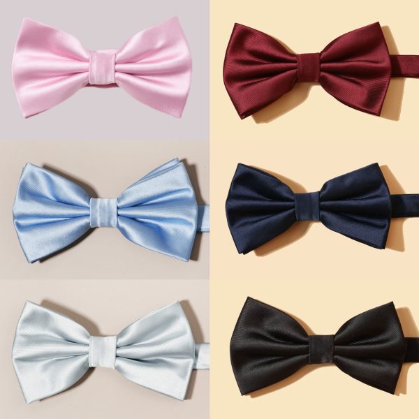 1PC Fashion Solid Color Performance Versatile Boy's Bow Tie